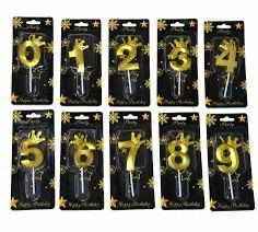 Bougie d'Anniverssaire a Couronne en chiffre - HE-9961